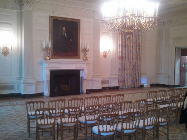 The White House State Dining Room. Used for...